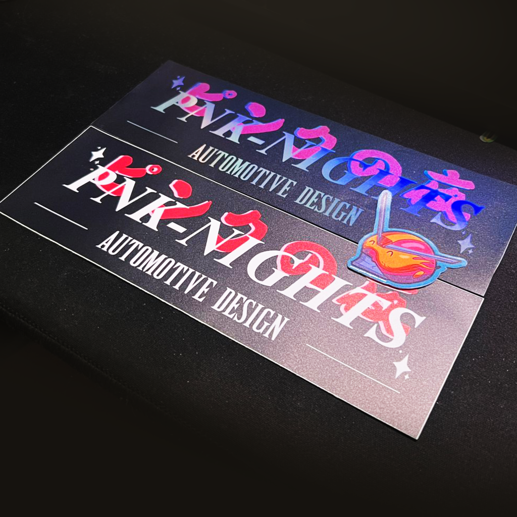 PNK Nights Automotive Design Slap Sticker